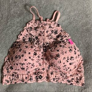 VS PINK High Neck Push Up Bralette